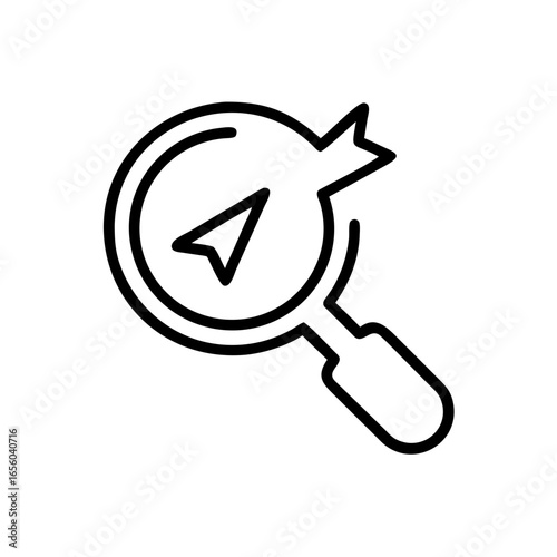 magnifying glass with a magnifier, magnifying glass, illustration of a magnifier