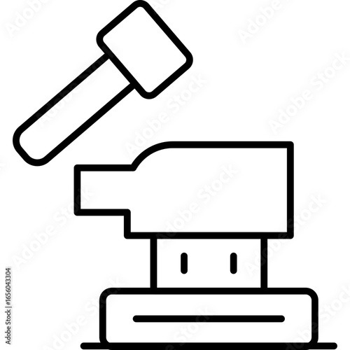 Anvil Icon Vector Element