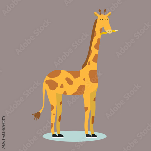 Vibrant Geometric Origami Bird Illustration on Muted Tone