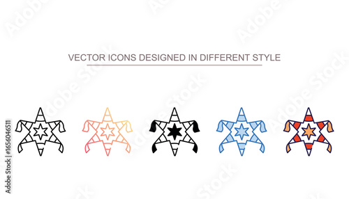 Pinata icon design with white background stock illustration