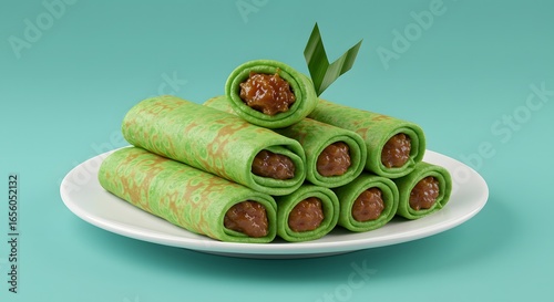 Kuih Dadar: Indonesian Sweet Coconut Pancake Rolls