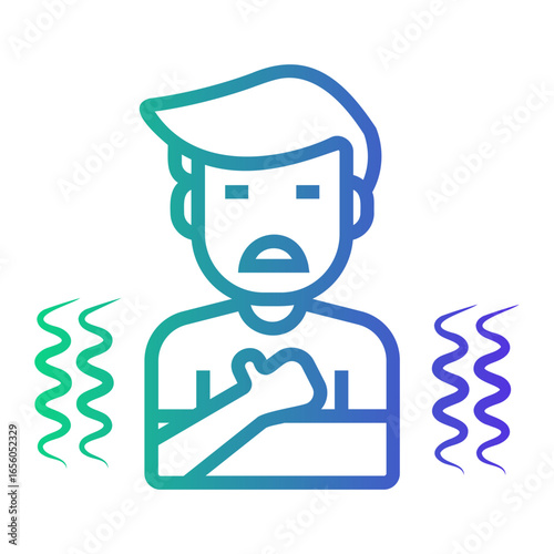 asthma Line Gradient Icon