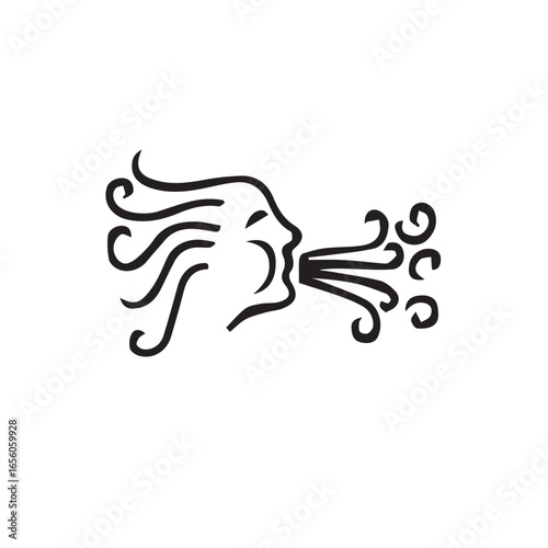 Liquid chocolate splash vector art illustration Snowman