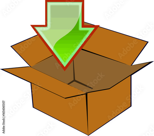 Isolated a kinds of deferent storage bpx vector art color with white background.