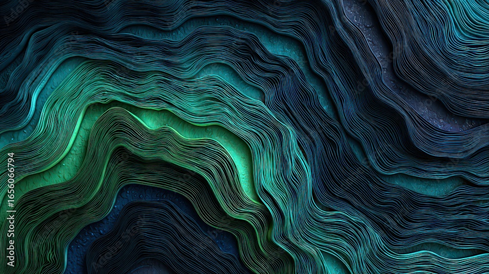 Obraz premium Abstract Dark Teal And Blue Patterned Background Design