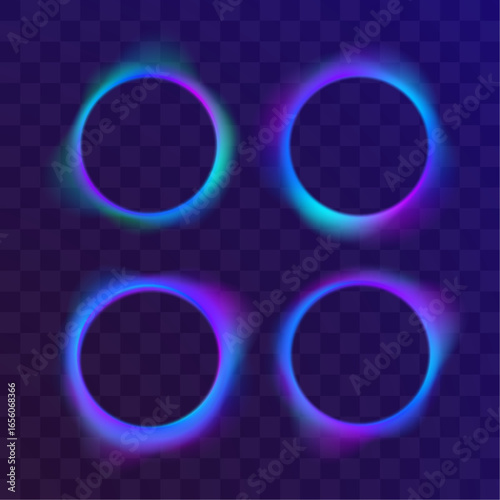 Sphere circle ball stylish cosmos illustration with glow abstract design night galaxy universe astronomy science earth planet sun star eclipse solar moon soft gradient neon background