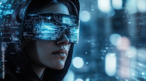 Wallpaper Mural Digital future person technology Torontodigital.ca