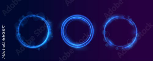 Magic spreads across glowing abstract circle frame gold sparkle shine glittering star light bright vector confetti comet motion poster banner festive decoration trail luxury illustration effect.