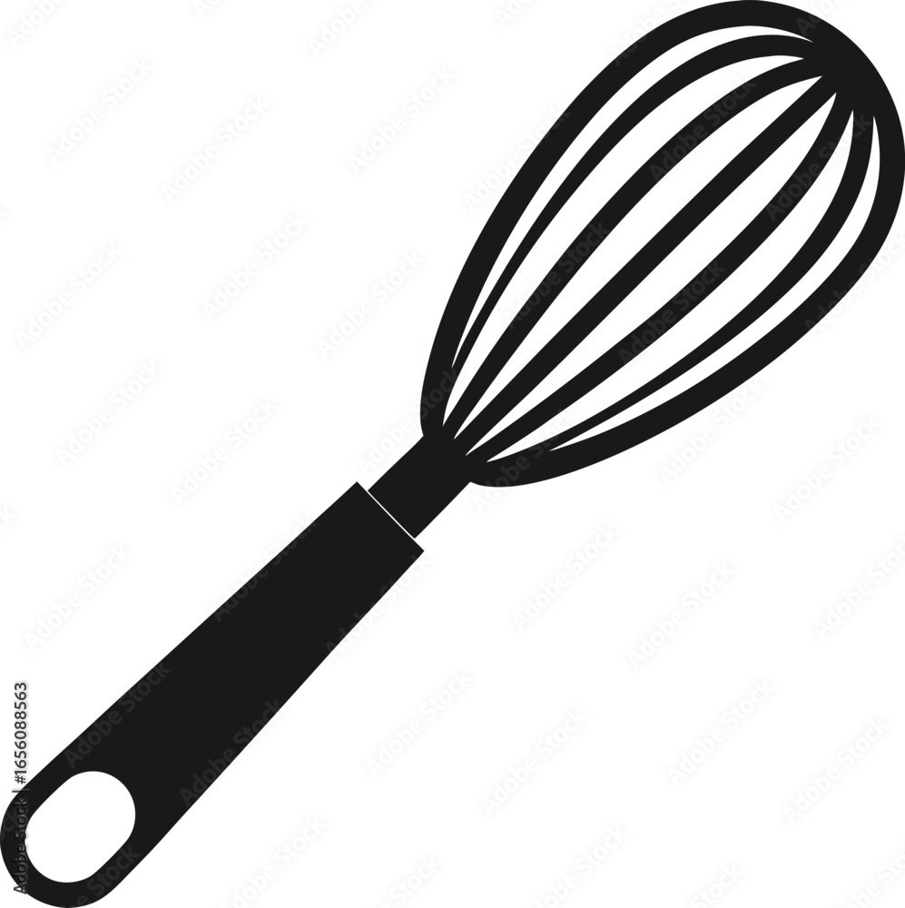 Fototapeta premium kitchen whisk isolated on white