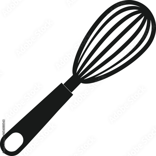 kitchen whisk isolated on white
