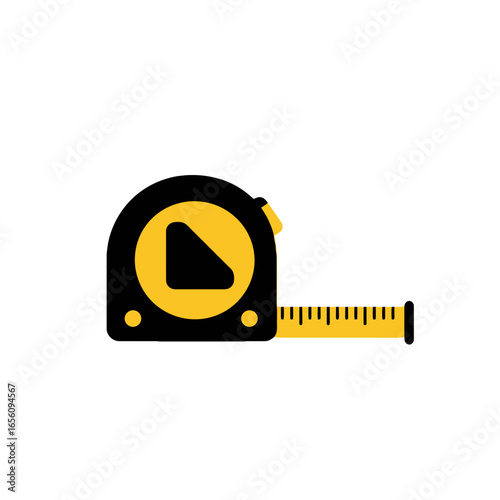 Tape measure in black and yellow color  