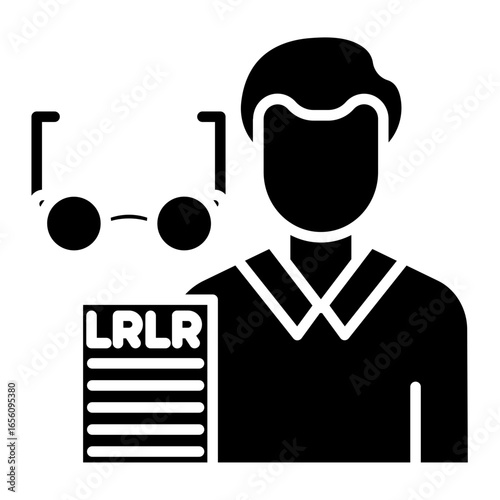 Ophthalmic Nurse Male Icon