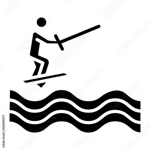 Barefoot Skiing Icon