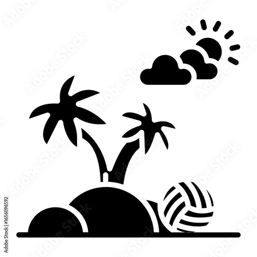 Beach Volleyball Icon