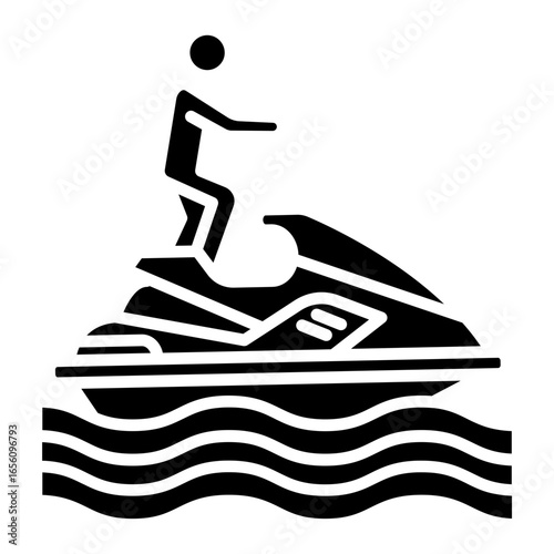 Jet Skiing Icon