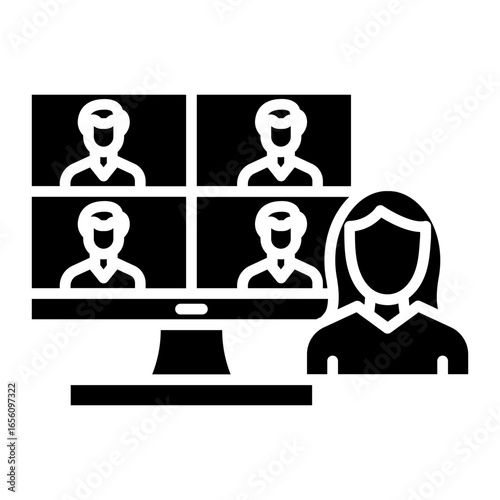 Virtual Team Room Icon