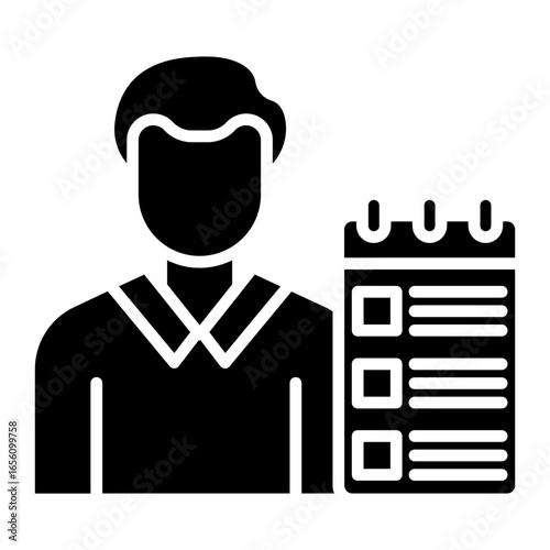 Recruiter Male Icon