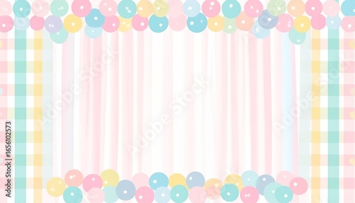 A colorful background with balloons and stripes backgrounds depth illustration style elements creative motion emotion scene frame composition cartoonish figure expression layers movement