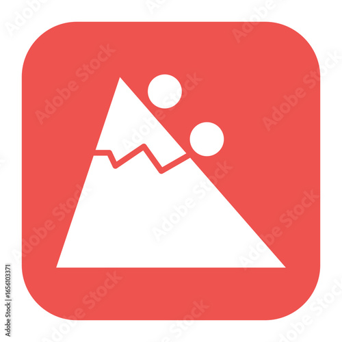 Snow Avalanche Icon