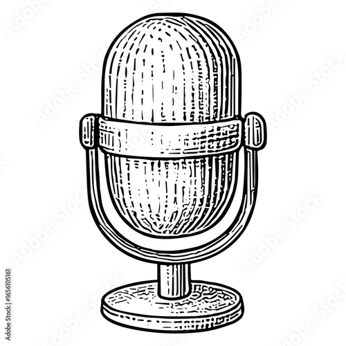 Vintage Desk Microphone