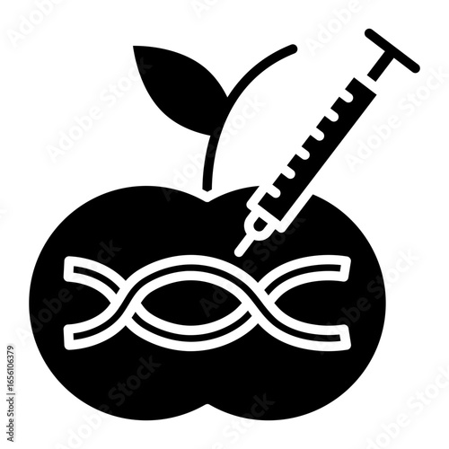 Genetic Modification Food Icon