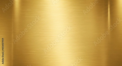 Polished Gold Metal Texture with Subtle Horizontal Brushed Lines