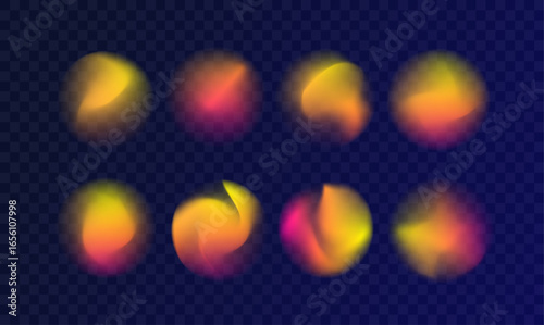 Mesh gradient blur aura shape abstract background design three-dimensional element gradation vector blurry colours icon holographic fluid blend circle soft neon effect trendy figure dynamic organic 