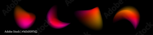 Gradient shape aura abstract background blur mesh design three-dimensional element gradation vector blurry colours icon holographic