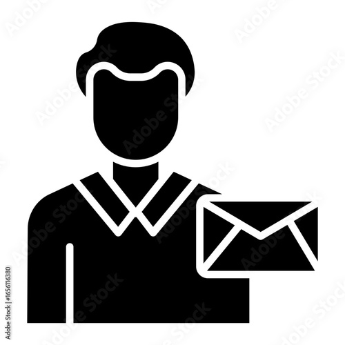 Post Office Clerk Male Icon