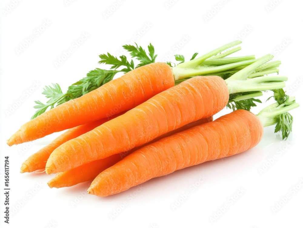 carrots and slices isolated on white background carrots and slices isolated on white background