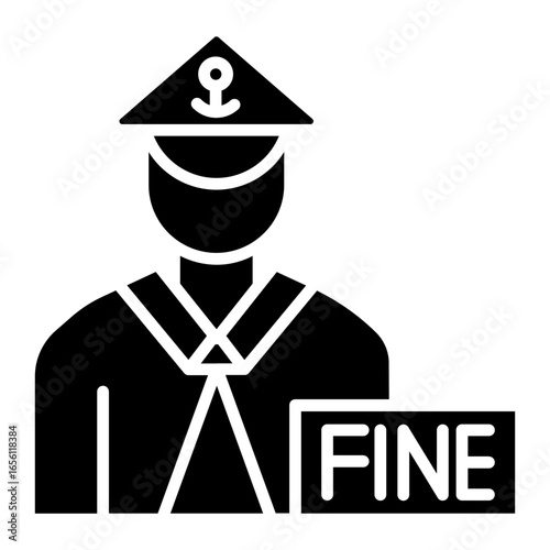 Police Fine Icon