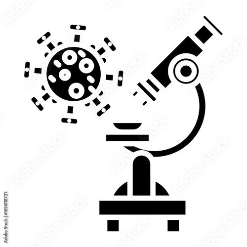 Pathogen Microscope Icon