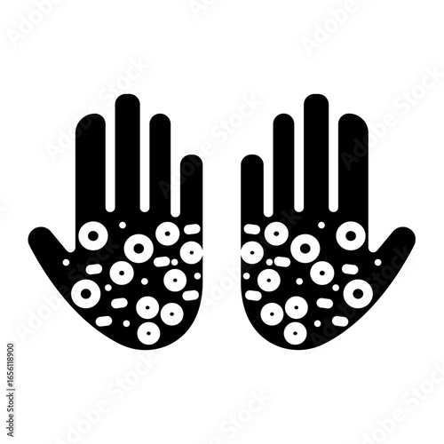 Contaminated Hands Icon