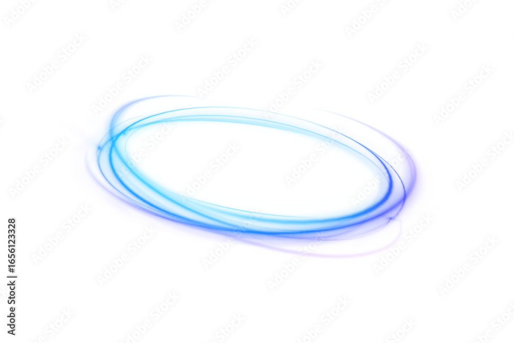 Naklejka premium Shine line motion vortex swirl blue light abstract ellipse effect background circle circular design digital energy flash frame