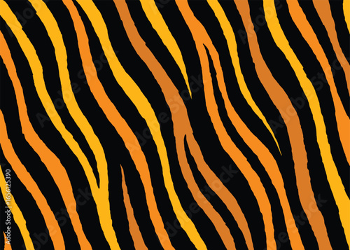 Abstract tiger stripes pattern design, vector illustration background. wildlife fur skin design illustration.