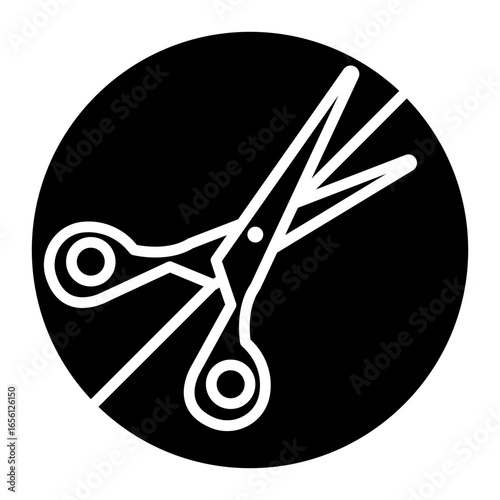 No Hair Cutting Icon