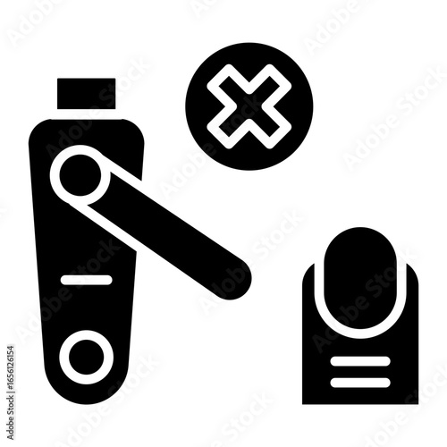 No Nail Cutting Icon