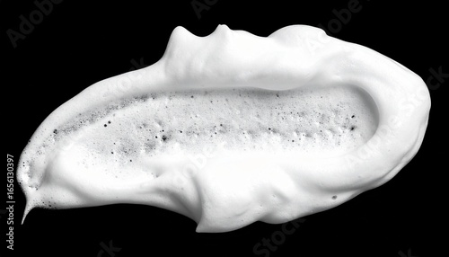 Shave foam smear isolated 