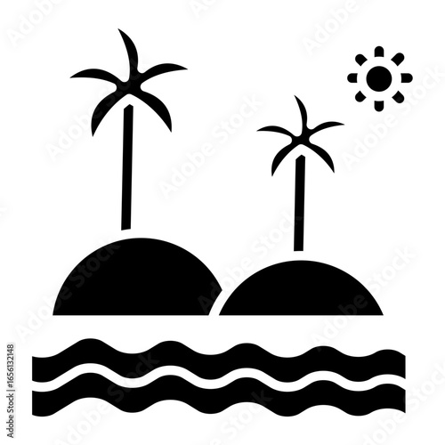 Tropical Island Icon