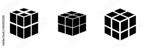 Geometric puzzle cubes designed for problem-solving and cognitive development