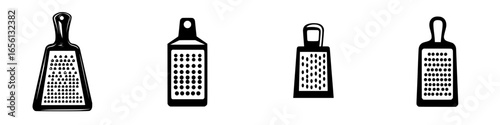 Multiple styles of kitchen graters displayed on a white background showcasing different shapes and sizes for food preparation tasks