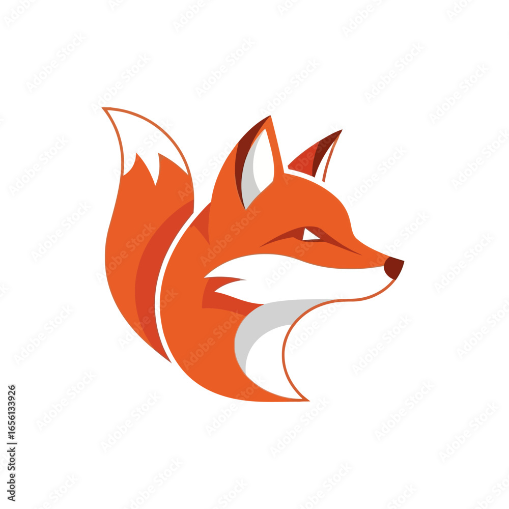 Obraz premium ICON HEAD FOX VEKTOR