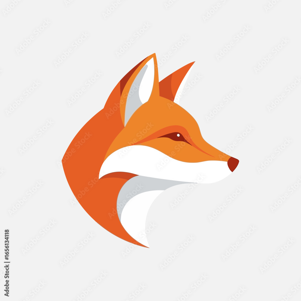 Obraz premium ICON HEAD FOX VEKTOR