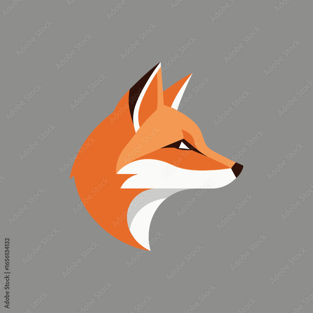 Obraz premium ICON HEAD FOX VEKTOR