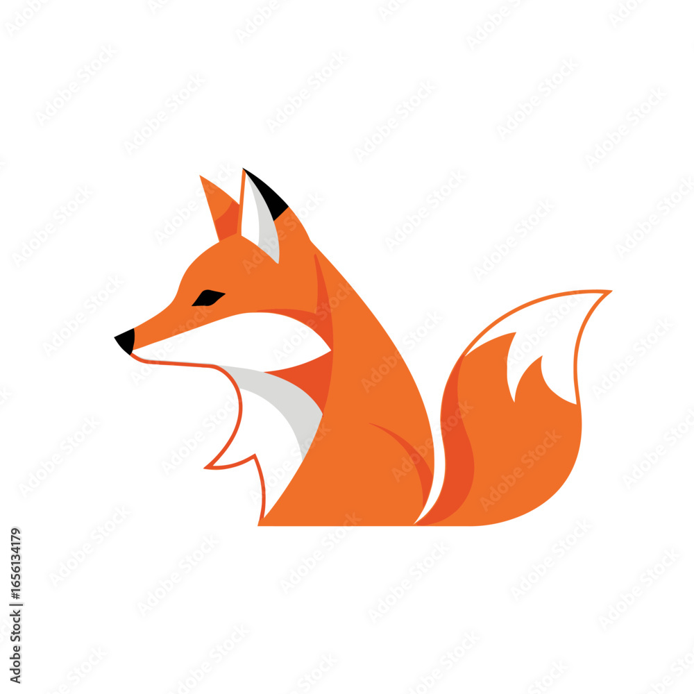 Obraz premium ICON HEAD FOX VEKTOR