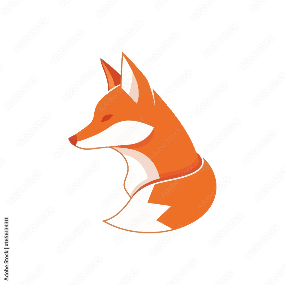 Obraz premium ICON HEAD FOX VEKTOR