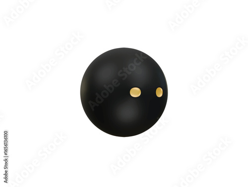 squash ball icon 3d illustration render