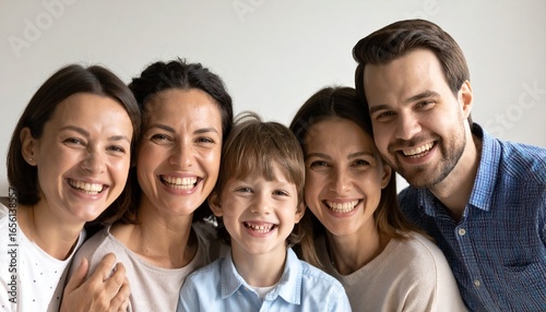 Happy Family Celebration Moment Together