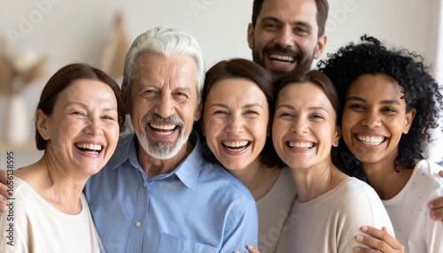 Happy Family Celebration Moment Together