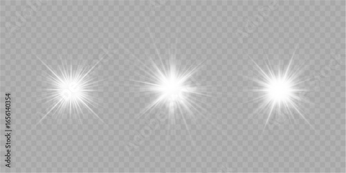 Burst flare glow light white star bright transparent effect ray radiance shine shiny sparkle illumination overlay graphic vector